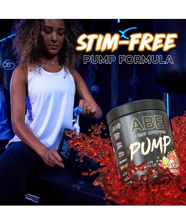 Applied Nutrition ABE Pump Pre Workout - Stim-Free Pump Powder with Citrulline, Creatine, Beta-Alanine - Blue Razz - 500g (40 Servings) - Buy Online on GoSupps.com