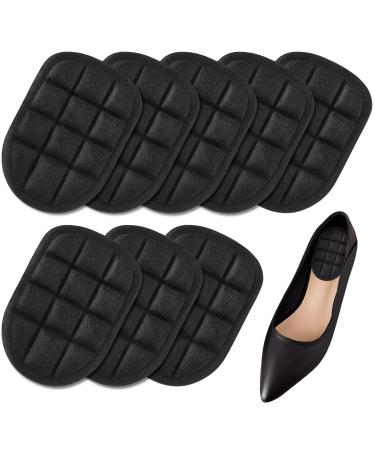 4 Pair Heel Cushions for Heel Pain Relief Gel Heel Cups Pads Support for Shoes for Plantar Fasciitis Relieve Heel Spurs Pain with Insoles for Women/Men Black