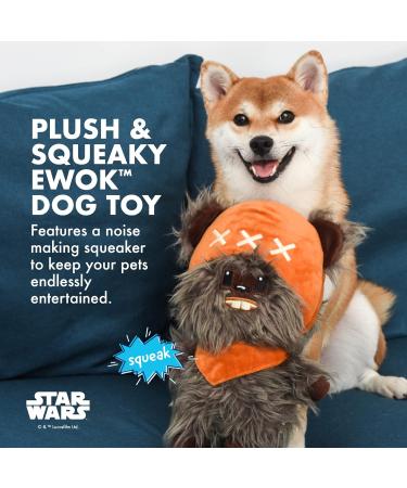 Shop Star Wars Ewok Plush Rope Frisbee Dog Toy | Official Squeaky Plush Toy for All Dogs - Buy Online on GoSupps.com