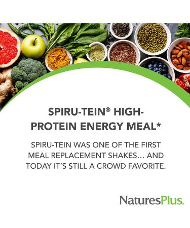 NaturesPlus SPIRU-TEIN Chocolate 5lb (Pack of 2) | Plant-Based Protein Shake | Non-GMO, Vegetarian, Gluten-Free | 162 Servings - Buy Online on GoSupps.com