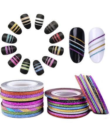 42 Roll Nail Art Stripes Tape - Colorful Nail Design Stickers for DIY Manicure Decoration - Buy Online on GoSupps.com