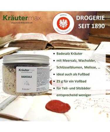 Kr utermax Herbal Bath Salt with Lemon Balm - Coarse Sea Salt Additive (500 g) for Relaxing International Shipping - Buy Online on GoSupps.com