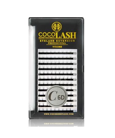 COCO Honey Lash Eyelash Extensions Volume C Curl 6D 0.07mm Faux Mink Individual Lash Extensions (Length: 8-14mm / Mix)