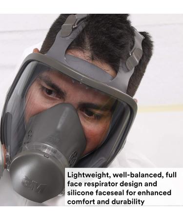 3M Full Face Respirator Kit 6800 Reusable Medium + 4 Particulate Filters 2097 P100 - Ideal for Mold Remediation & Asbestos Protection - Buy Online on GoSupps.com