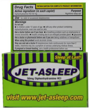Jet Asleep Double Strength Nighttime Sleep Aid 100 Caplets (2) - Buy Online on GoSupps.com