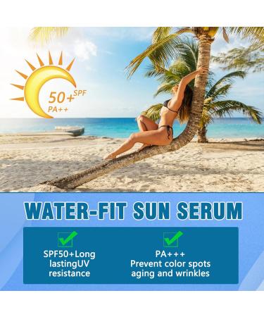 Centella Sunscreen Spf 50 Korean Sunscreen Madagascar Face Moisturiser Centella Face Sun Cream for Refreshing Non-Greasy Sweatproof No White Cast(2 50ml) - Buy Online on GoSupps.com