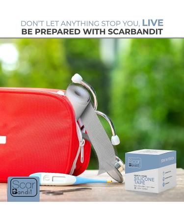Scarbandit Silicone Scar Sheets - Scars Removal Treatment - Tummy Tuck & C-Section Recovery - 1.57x59 Inch (Pack of 1) - Buy Online on GoSupps.com