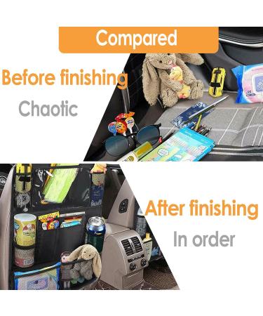 Lovpis Back Seat Car Organizer 2-Pack | Waterproof 600D Storage Bags for Kids | Travel Accessories & Back Seat Protection - Buy Online on GoSupps.com