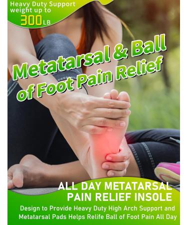 Ball of Foot Pain Relief Insoles | Morton s Neuroma & Metatarsalgia Support | Orthotic Inserts for Plantar Fasciitis & Arch Pain - Shop Now - Buy Online on GoSupps.com