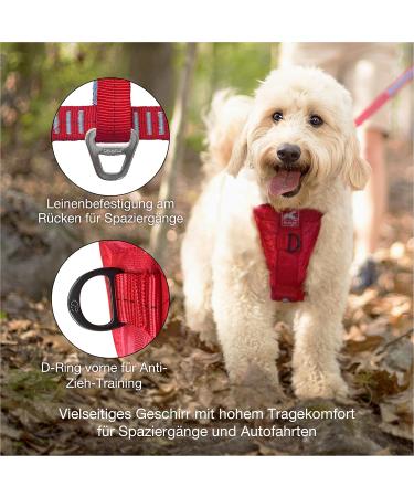 Kurgo Tru-Fit Dog Harness - Crash Tested Car Seat Belt for Small Dogs (2-5 kg) - Size XS - Ink Blue - Buy Online on GoSupps.com
