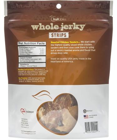 Fruitables Whole Jerky Dog Treats - Gluten-Free Chicken Strips | 5 oz | Grain & Wheat Free - Buy Online on GoSupps.com