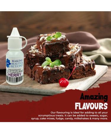 Baking Beauty and Beyond Concentrated Food Flavouring Oil - Dozen of Professional Quality Food Grade Flavouring Oil for Candy Making Baking Cooking Lip Balm and Lip Gloss - Cherry (50ml) - Buy Online on GoSupps.com