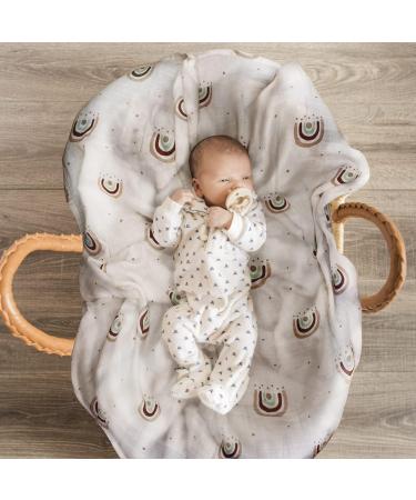 Milaboo Organic Cotton Gift Set - GOTS-Certified 80x80 cm Muslin & Baby Spitting Towels with FSC Play Case | Perfect Birth Gift - Buy Online on GoSupps.com
