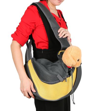 BIGWING Transport Bag for Dogs & Cats | Shoulder Canvas Bag for Small Pets - L Jaune | International Shipping - Buy Online on GoSupps.com