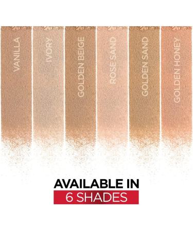 L'Or al Paris Infallible 24H Fresh Wear Foundation in a Powder Full-coverage Longwear Weightless Smooth Finish Water-proof and Transfer-proof 140 Golden Beige 140 - Golden Beige 9 g (Pack of 1) - Buy Online on GoSupps.com