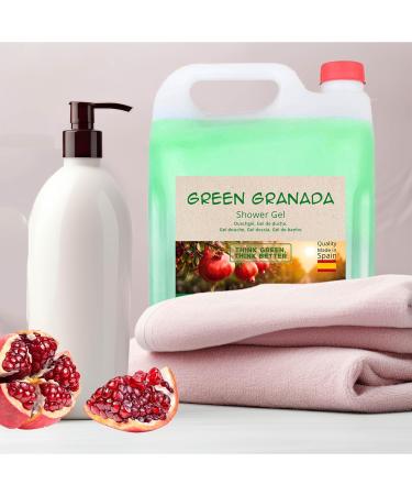 Intercabo Soluciones SL Pomegranate Shower Gel 2 x 5L Gentle cleansing and deep hydration Fruity garnet scent Large refill pack for longlasting freshness and daily use - Buy Online on GoSupps.com