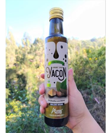 Amazon Andes Organic Yacon Syrup 250ml | USDA NOP Certified | Natural Vegan Sweetener - Non GMO, Gluten Free - Buy Online on GoSupps.com