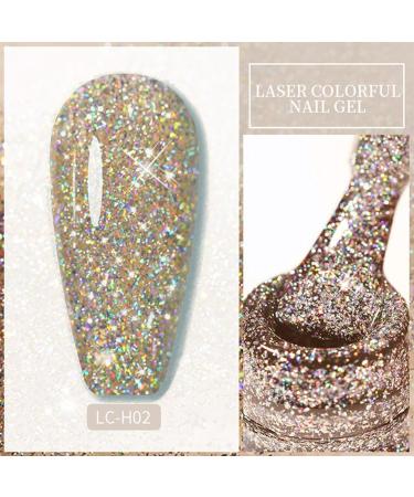 Glitter Nail Polish - Super Sparkling Color UV Nail Polish - Vegan Long Lasting Holographic Nail Varnish - Diamond Gel Nail Varnish Gifts Gold - Buy Online on GoSupps.com