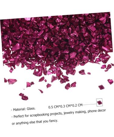Mikinona Nail Gems 1 Glass Chip Nail Chunky Flakes Colored Glass Colored Bear Garden Ornament Bulk Chips Bulk Flower 3d Crystal Punk Accessories Crushed Charm Jewelry Drill 0.5X0.3cm Rosy - Buy Online on GoSupps.com