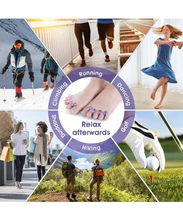 4Pcs Toe Separators for Nail Polish Silicone Toe Spacers Gel Toe Stretchers Divider Spacers Repeatable Washable Toenail Dividers for Women and Men - Buy Online on GoSupps.com