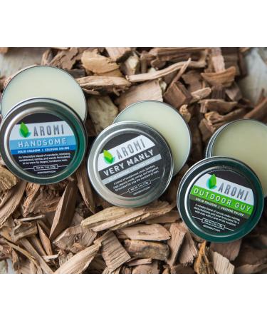 Aromi Solid Cologne | Sweet Vanilla Musk Fragrance Vegan and Cruelty-free Scent Portable Travel Small Gift Men's Stocking Stuffer Alcohol-free (Handsome) - Buy Online on GoSupps.com