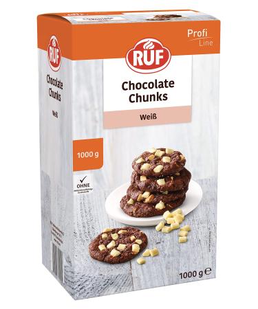 Call white chocolate chunks backproof white chocolate drops XXL chocolate drops for baking chocolate pieces chocolate chips storage pack 1x1000g