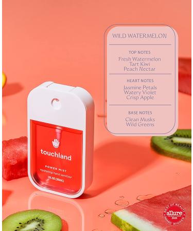 Touchland Power Mist Hand Sanitizer JUICY 3-PACK | Watermelon Peach Berry | 500 Sprays Each | 1 FL OZ | Set of 3 - Buy Online on GoSupps.com