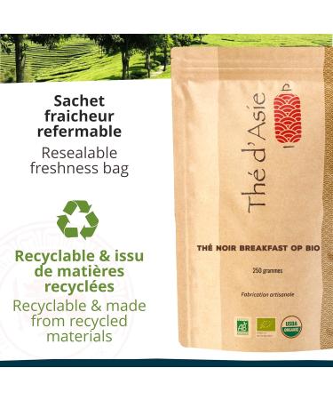  Khla Khla - Organic Breakfast Black Tea OP - Loose Leaf Metal Tin 400g - Organic Morning Tea - Dried Leaves - Asian Brunch Breakfast Tea - Origin Sri Lanka - Herbal Tea & Infusion - Buy Online on GoSupps.com