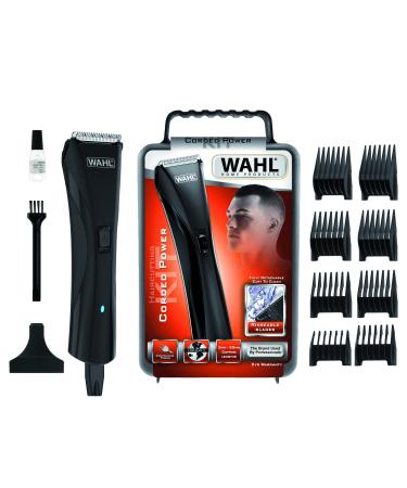 Wahl Hair & Beard Corded Clipper Hair Clipper for Men Beard Trimmer Home Hair Cutting Kit Black