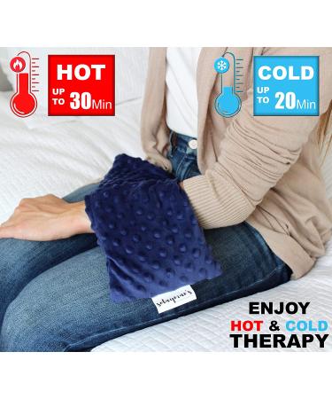 Neck and Shoulder Microwave Heating Pad - Hot & Cold Therapy Wrap for Pain Relief - Weighted Bean Bag Pad with Flaxseed Buckwheat Fill - Buy Online on GoSupps.com