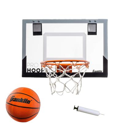 Franklin Sports Mini Basketball Hoops - Kids Indoor Over the Door Mini Hoop + Basketball Sets - Perfect Game Accessory for Bedroom + Office Standard - 17.75" x 12"