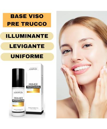  PHARMA COMPLEX Primer Viso Professional Ml 30 Made in Italy Make-Up Concealer Eyelets Eye Lighter Foundation Anti-Wrinkle Effect Truco Base Italian Quality and Beauty Cosmetics - Buy Online on GoSupps.com