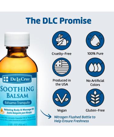 De La Cruz Soothing Balsam Massage Oil (Balsamo Tranquilo) - 2 FL OZ - Made in USA - Buy Online on GoSupps.com