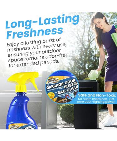 Outdoor Trash Can Odor Eliminator Spray - Freshen and Control Garbage Bin Smells with Ease (500 ml / 16.9 oz) 1 count (Pack of 1) - Buy Online on GoSupps.com