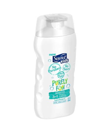 Suave Kids Purely Fun Sensitive 3-in-1 Shampoo Conditioner Body Wash 12 oz - Buy Online on GoSupps.com