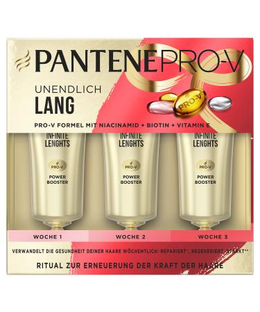 Pantene Pro-V Power Booster Intensive Care Infinitely Long | Intensive Hair Mask | 3 x 15 ml Intensive Care - Rescue Shot - Buy Online on GoSupps.com