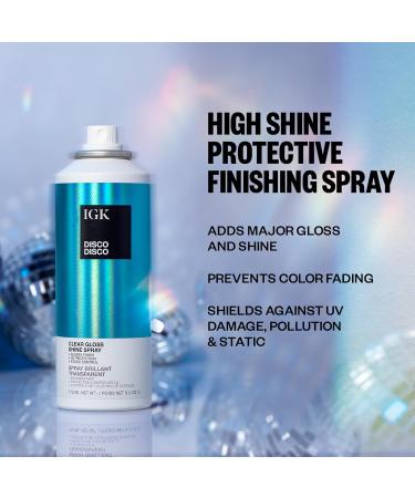 IGK Disco Disco Clear Gloss Shine Spray 172 ml / 5.3 oz 5.3 Ounce (Pack of 1) - Buy Online on GoSupps.com