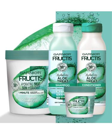 Garnier Fructis Hydrating 1 Minute Hair Mask with Aloe Extract 3.4 fl oz - Pack of 3 - Buy Online on GoSupps.com