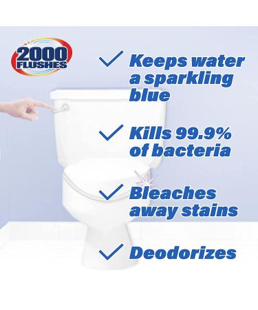 2000 Flushes 20801 Blue Plus Bleach Automatic Toilet Bowl Cleaner 3.5 oz - Pack of 1 - Buy Online on GoSupps.com
