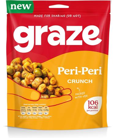 Graze - Peri Peri Crunch Mixed Sharing Snacks Vegan Friendly 100g - Buy Online on GoSupps.com