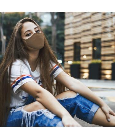 JAGO Washable Cotton Facial Mask - 2-Layer Filter Compartment & Color Options | Buy 2/4/8/10 Sets - Unisex Community & Everyday Fabric Mask in Olive Green - Buy Online on GoSupps.com