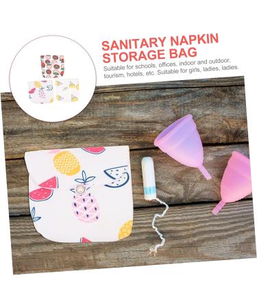 Lurrose 3pcs Napkin & Makeup Storage Travel Organizer Bags - Adorable Period & Tampons Collect Bags for Women - Buy Online on GoSupps.com