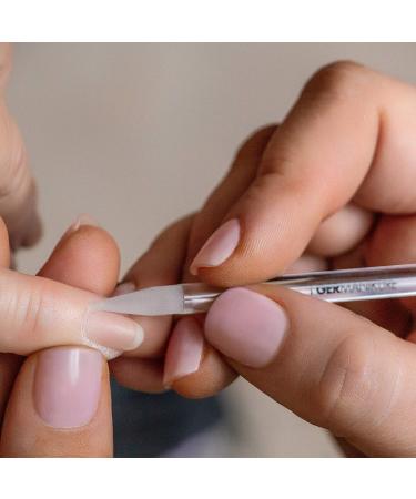 GERMANIKURE Gray Glass Cuticle Stick in Suede Case - Nail Care Tool for Cuticle Pushing, Callous & Dry Skin Removal - Ethically Made in Czech Republic - Buy Online on GoSupps.com