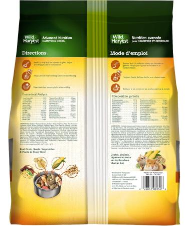 Wild Harvest Advanced Nutrition Diet Hamster/Gerbil 4lb Yellow - Buy Online on GoSupps.com