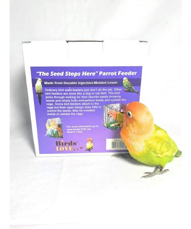Birds LOVE Hanging Seed Catcher Tray for Small Birds - Ideal for Lovebirds, Cockatiels, Canaries, Sun Conures - Blue/Green - Buy Online on GoSupps.com