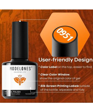 Modelones Fall Gel Nail Polish Set - 12 Colors for Halloween | Soak Off LED Nail Art Kit - Perfect Gift for DIY & Salon Use - Buy Online on GoSupps.com