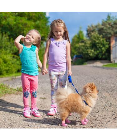 Anti Slip Dog Socks - 8 Piece Set with Adjustable Strap for Indoor Traction Control on Hardwood Floors (XS) - Buy Online on GoSupps.com