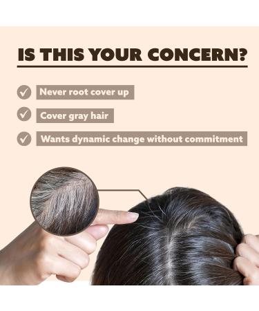 Tinted Color Temporary Spray for Gray Root Touch-Up - 3.38oz Jet Black True to Color Quick Dry Humidity-Resistant with Jojoba Oil - Buy Online on GoSupps.com