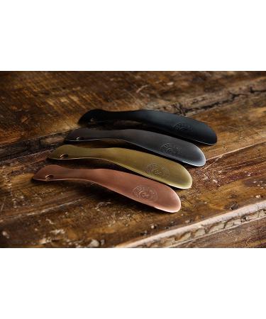 Cobbler's Choice Metal Shoe Horn - Made in the USA | Comfortable & Durable Design | Antique Copper Finish - Buy Online on GoSupps.com