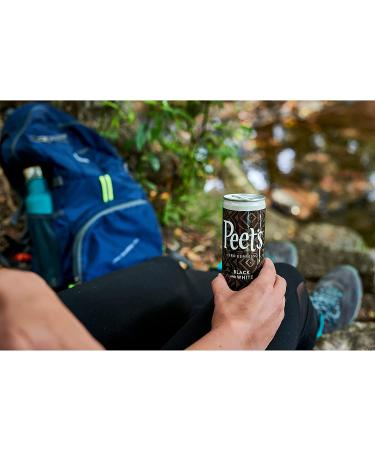 Peet's True Iced Espresso Black & White Cans - 12 Count, 100 Calorie Lightly Sweetened Colombian Espresso - Buy Now - Buy Online on GoSupps.com